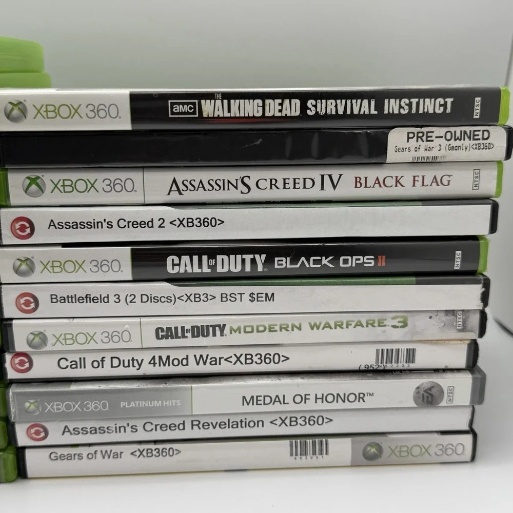 23 Xbox 360 Game Lot COD Mortal Kombat Halo Batman Walking Dead Gears Tested